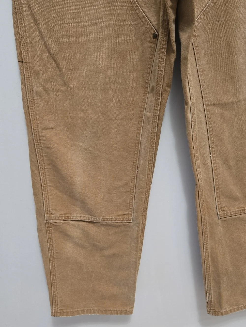 Carhartt B136 Brown Double Knee Duck Work Pants 36x32 Carpenter Dungaree